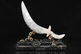 Polished Quartz Crystal Sword With Artistic Stand #206842-1